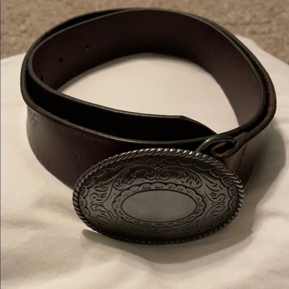 Leather belt
